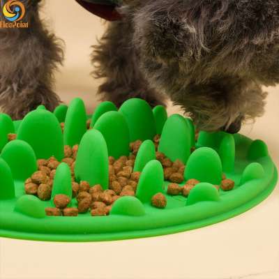 Interactive Slow Feeder Dog and Cat Bowl for Fast Eaters, Non-slip Bottom,Food Grade Silicone Anti-gulp Dog Bowl